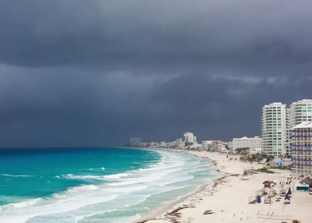 furacão em cancún