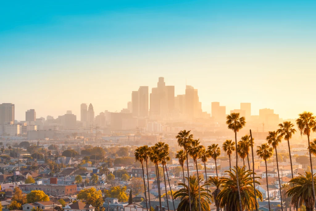 Los Angeles no pôr do sol