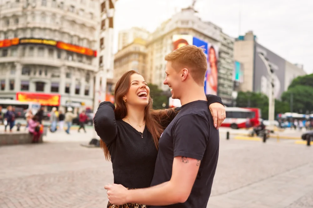 Casal em Buenos Aires